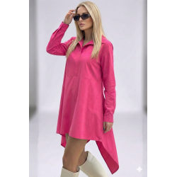 Pasaklı Giyim Kadın Asimetrik Tunik Gömlek-Tesettüre Uygun 4912264 Fuşya