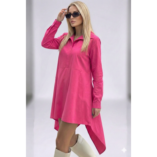 Pasaklı Giyim Kadın Asimetrik Tunik Gömlek-Tesettüre Uygun 4912264 Fuşya