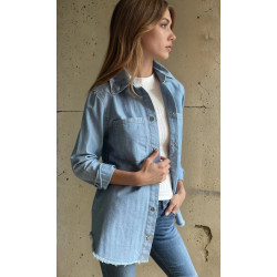 Pasaklı Giyim Kadın Denim Kot Gömlek 3286308 Açık Mavi