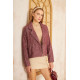 Pasaklı Giyim Kadın Diyaganol Kaşe Ceket Bordo