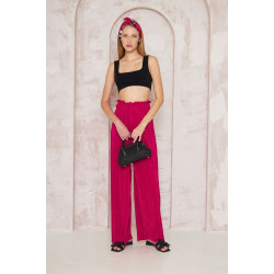 Pasaklı Giyim Bürümcük Örme Pantolon 3578160 Fuşya