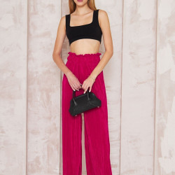 Pasaklı Giyim Bürümcük Örme Pantolon 3578160 Fuşya