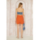 Pasaklı Giyim Kadın Müslin %100 Pamuk Beli Lastikli Şort Turuncu