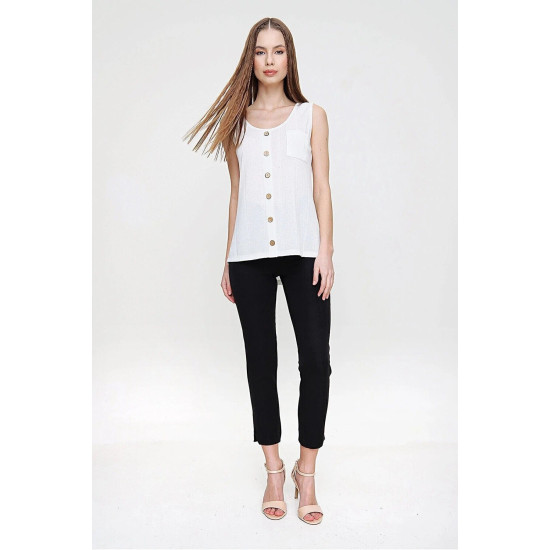 Pasaklı Giyim Kadın Örme Bluz Ekru