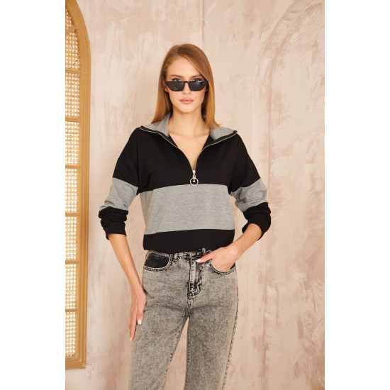 Pasaklı Giyim Kadın Sweatshirt Gri