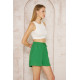 Pasaklı Giyim Kadın Müslin %100 Pamuk Beli Lastikli Şort Yeşil