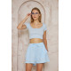 Pasaklı Giyim Kadın Müslin %100 Pamuk Beli Lastikli Şort Bebemavi