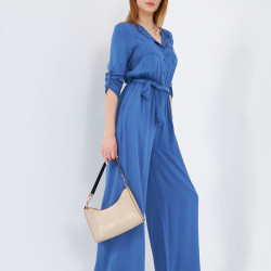 Pasaklı Giyim Kadın Viskon Tulum 3297500 İndigo