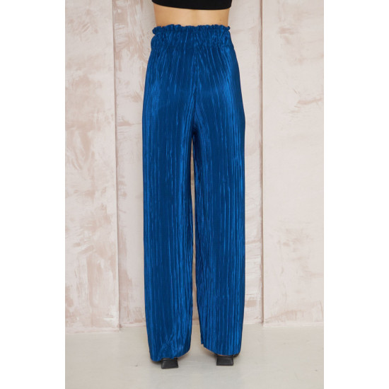 Pasaklı Giyim Bürümcük Örme Pantolon İndigo