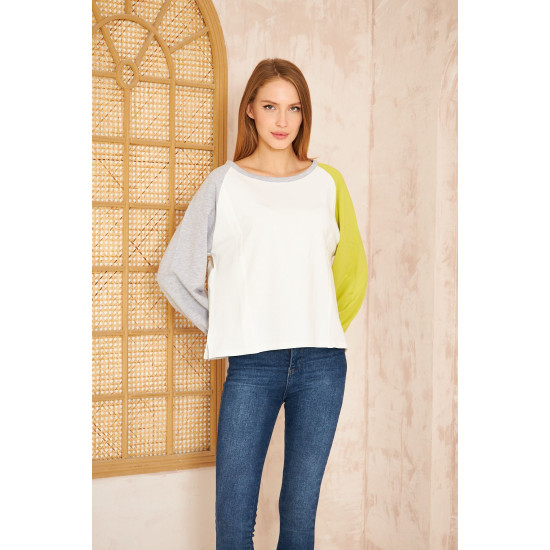 Pasaklı Giyim Kadın Sweatshirt Beyaz