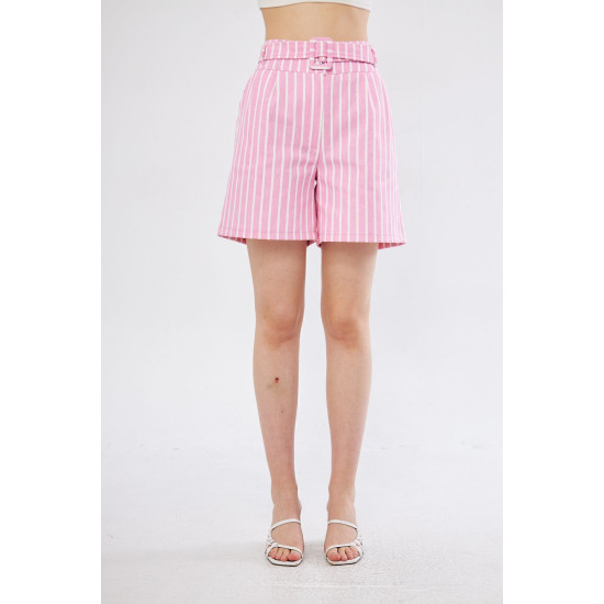 Pasaklı Giyim Kadın Gabardin Mini Şort Pembe