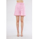 Pasaklı Giyim Kadın Gabardin Mini Şort Pembe