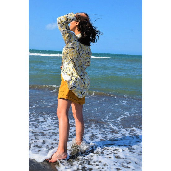 Pasaklı Giyim Kadın Şort Hardal