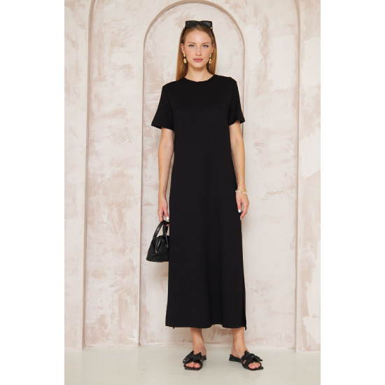 Pasaklı Giyim Kadın Omzu Düğmeli Siyah