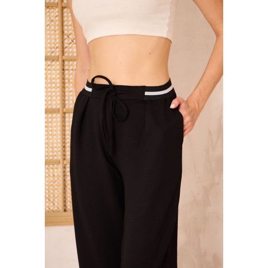 Pasaklı Giyim Kadın Bilek Boy Pantolon-Eşorfman, Siyah