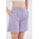 Pasaklı Giyim Kadın Gabardin Mini Şort Mor