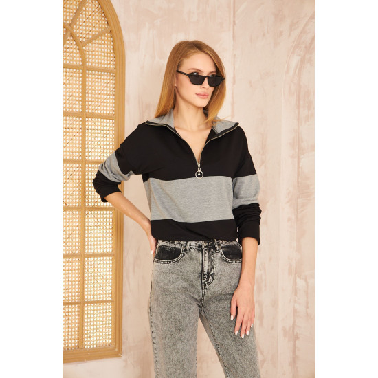 Pasaklı Giyim Kadın Sweatshirt Gri