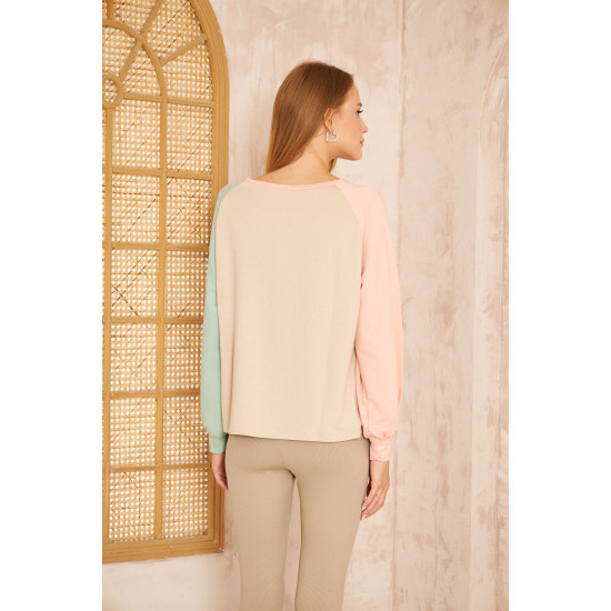 Pasaklı Giyim Kadın Sweatshirt Bej