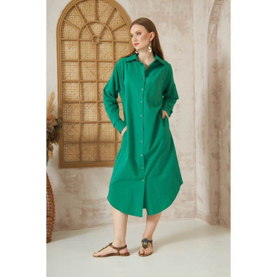 Pasaklı Giyim Kadın Poplin Oversize Tunik-Gömlek Elbise Benetton