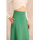 Pasaklı Giyim Kadın Kiloş Kaşe Etek Yeşil
