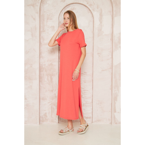 Pasaklı Giyim Kadın Omzu Düğmeli Mercan