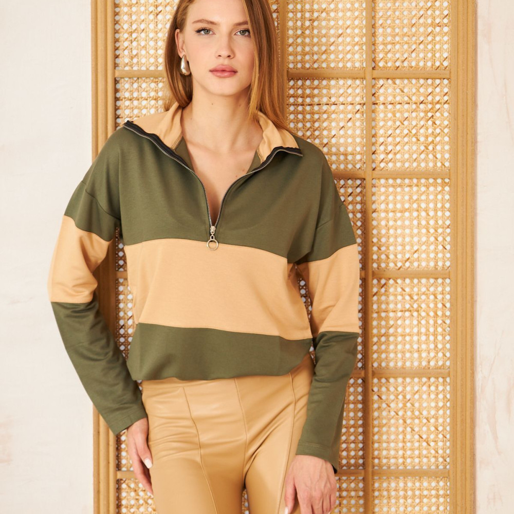 Pasaklı Giyim Kadın Sweatshirt 3471242 Haki
