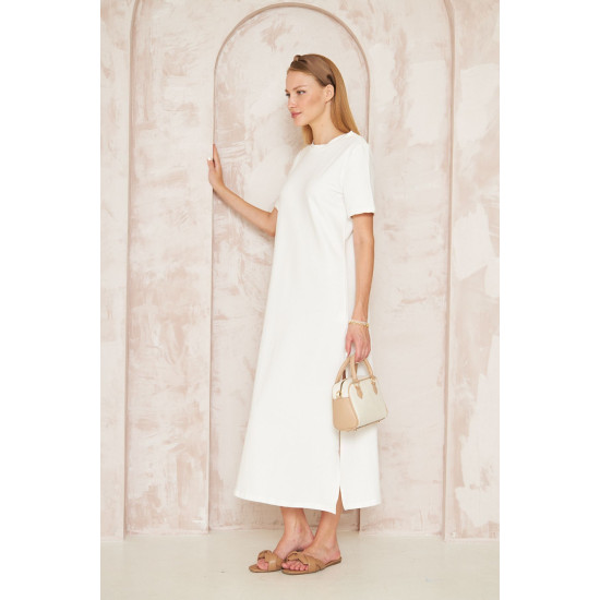 Pasaklı Giyim Kadın Omzu Düğmeli Beyaz