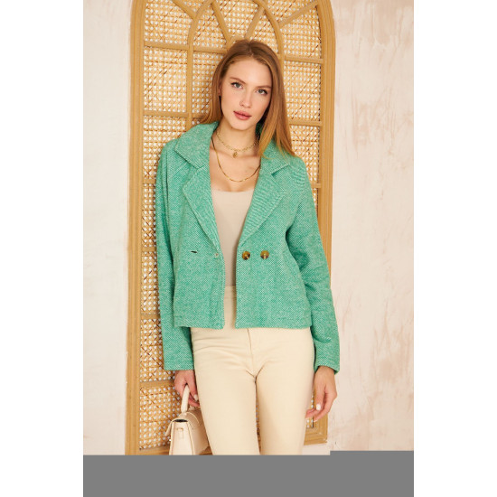 Pasaklı Giyim Kadın Diyaganol Kaşe Ceket Benetton