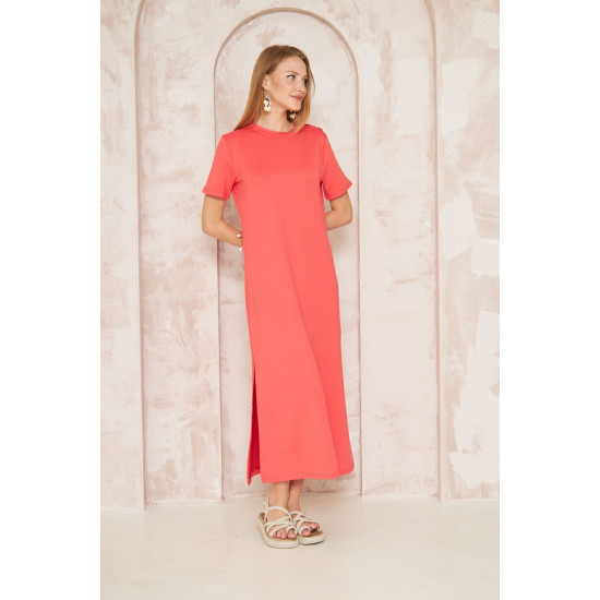 Pasaklı Giyim Kadın Omzu Düğmeli Mercan