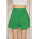 Pasaklı Giyim Kadın Müslin %100 Pamuk Beli Lastikli Şort Yeşil