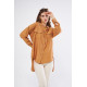 Pasaklı Giyim Kadın Oversize Arkası Uzun Tunik Gömlek Bej