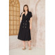 Pasaklı Giyim Kadın Keten Ceket Elbise Siyah