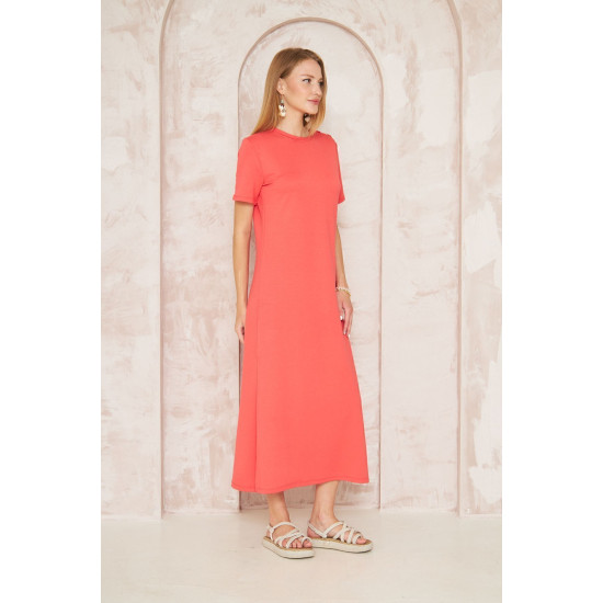 Pasaklı Giyim Kadın Omzu Düğmeli Mercan