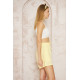 Pasaklı Giyim Kadın Müslin %100 Pamuk Beli Lastikli Şort Sarı