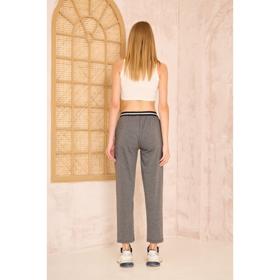 Pasaklı Giyim Kadın Bilek Boy Pantolon-Eşorfman, Gri