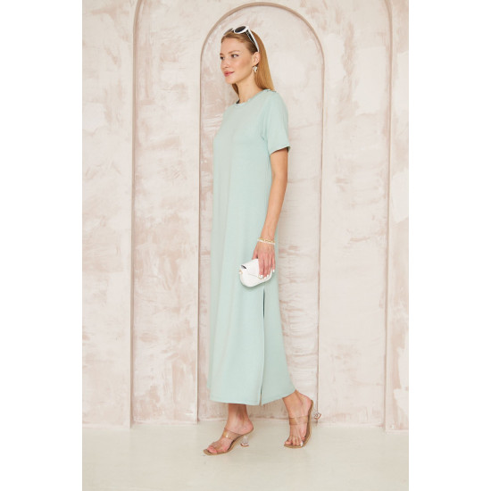 Pasaklı Giyim Kadın Omzu Düğmeli Mint