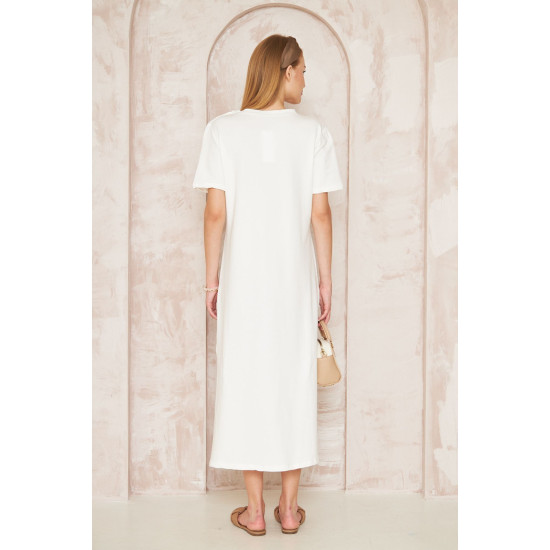 Pasaklı Giyim Kadın Omzu Düğmeli Beyaz