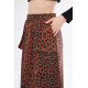 Pasaklı Giyim Kadın Kamuflaj Desen Gabardin Etek Leopar
