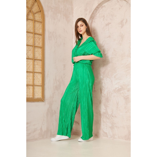 Pasaklı Giyim kadın Piliseli Bürümcük Pantolon Tunik Alt Üst Takım Benetton