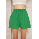 Pasaklı Giyim Kadın Müslin %100 Pamuk Beli Lastikli Şort Yeşil