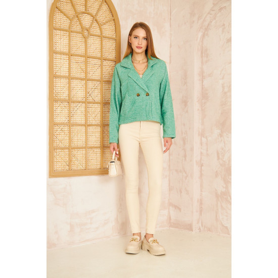 Pasaklı Giyim Kadın Diyaganol Kaşe Ceket Benetton