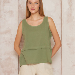 Pasaklı Giyim Kadın Müslin Pis Dikiş Bluz 3423240 Haki