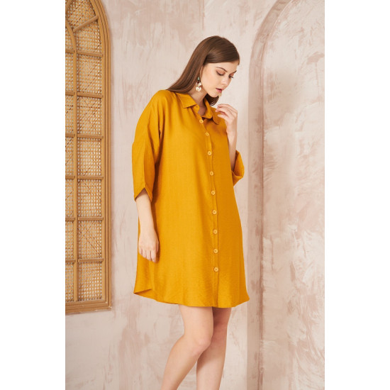 Pasaklı Giyim Kadın Tunik Elbise Hardal
