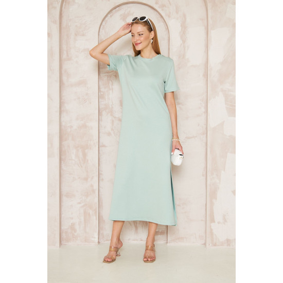 Pasaklı Giyim Kadın Omzu Düğmeli Mint