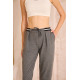 Pasaklı Giyim Kadın Bilek Boy Pantolon-Eşorfman, Gri