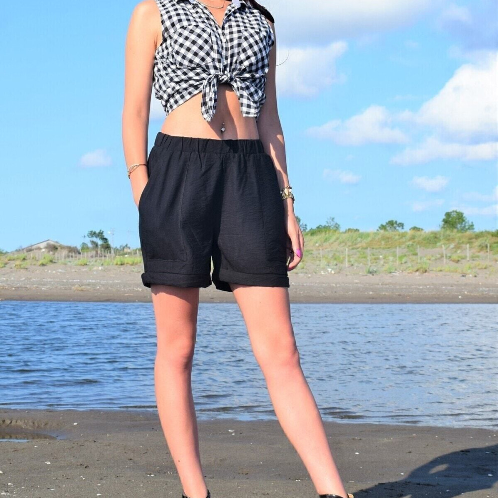 Pasaklı Giyim Kadın Şort 2891242 Siyah