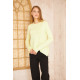 Pasaklı Giyim Kadın Parmak Geçirmeli Yoga Bluz Sarı