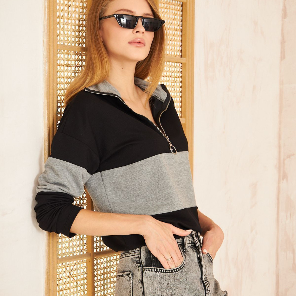 Pasaklı Giyim Kadın Sweatshirt 3471242 Gri