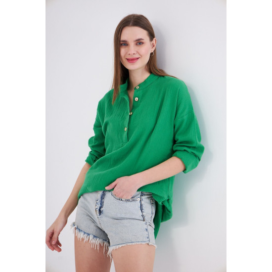 Pasaklı Giyim Kadın Müslin Tunik Gömlek Benetton