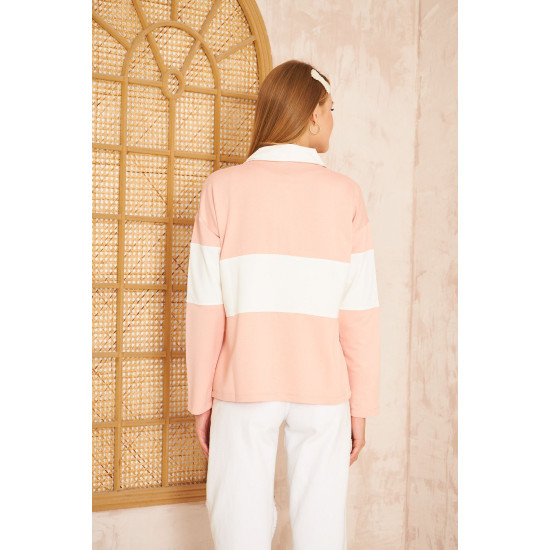 Pasaklı Giyim Kadın Sweatshirt Pudra